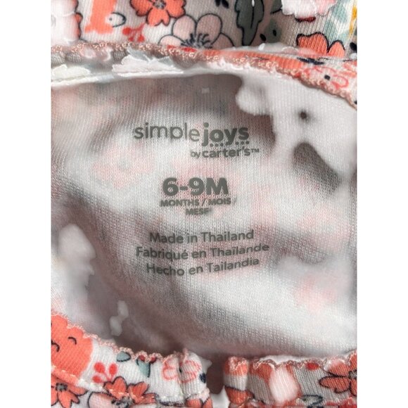 Simple Joys by Carter's Baby Girls' Cotton Footed Sleep and Play  2-Pack 6-9M - Picture 3 of 5